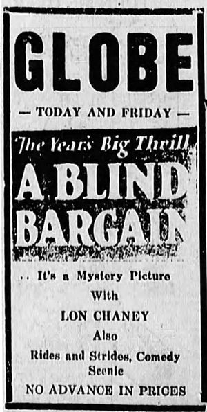 A Blind Bargain's poster