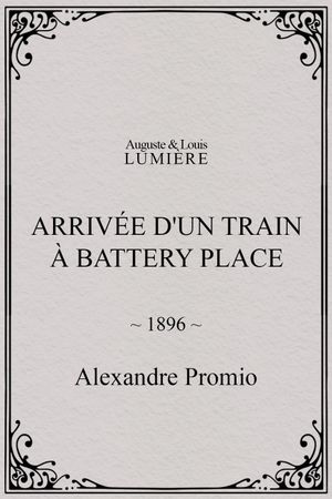 New York. Arrival of a Train at Battery Place's poster