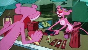 The Pink Panther in 'Pink at First Sight''s poster