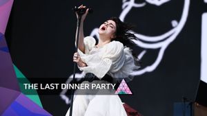 The Last Dinner Party: Glastonbury 2024's poster