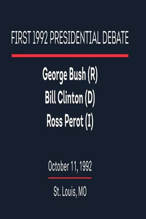 1992 First Presidential Debate's poster