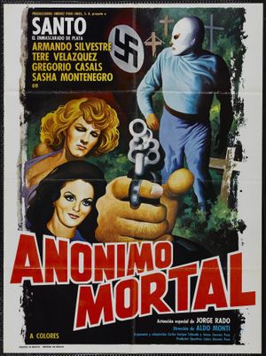 Santo in Anonymous Death Threat's poster