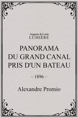 Panorama du grand Canal pris d'un bateau's poster