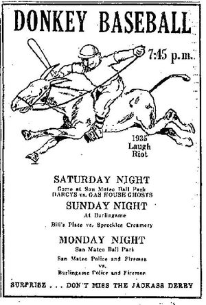 Donkey Baseball's poster