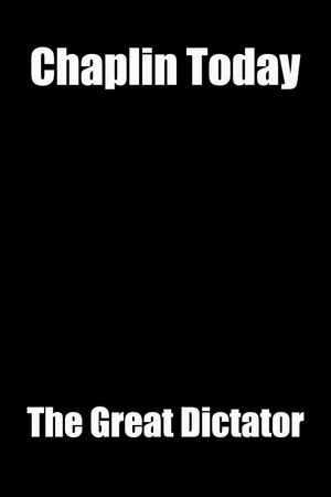 Chaplin Today: 'The Great Dictator''s poster