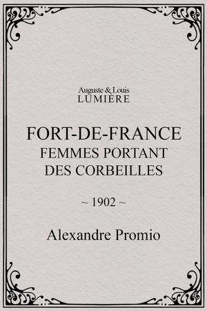 Fort-de-France : femmes portant des corbeilles's poster