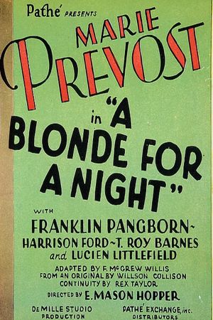 A Blonde for a Night's poster