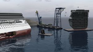 Raising the Costa Concordia's poster