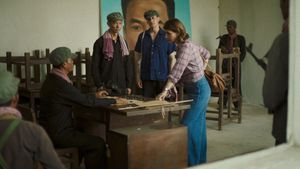 Meeting with Pol Pot's poster