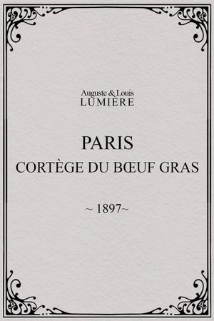 Paris, cortège du bœuf gras (char du prince du carnaval)'s poster