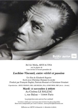 Luchino Visconti: Between Truth and Passion's poster