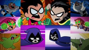 Teen Titans Go! vs. Teen Titans's poster