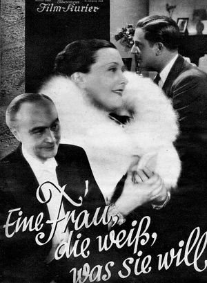 Eine Frau, die weiß, was sie will's poster