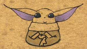 Zen - Grogu and Dust Bunnies's poster
