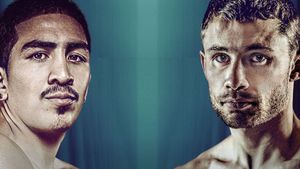 Leo Santa Cruz vs. Carl Frampton's poster