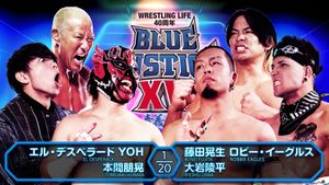 NJPW Blue Justice XV - Wrestling Life 40th Anniversary Yuji Nagata's poster