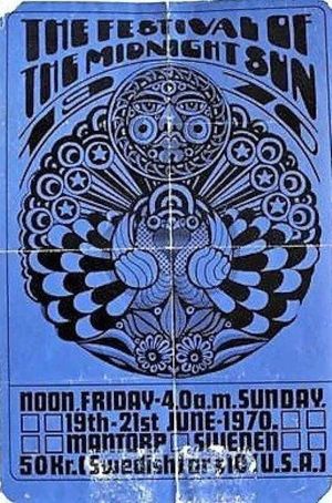 Festival of the Midnight Sun - Mantorp 1970's poster