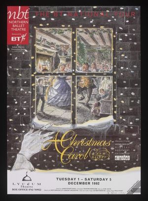 Northern Ballet's A Christmas Carol's poster