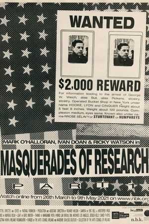 Masquerades of Research: Part I's poster