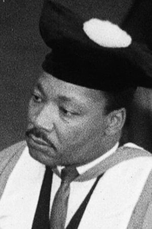 Martin Luther King at Newcastle University's poster