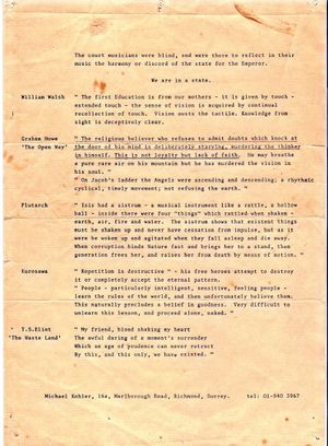 The Experiencer's poster