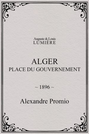 Alger : place du gouvernement's poster