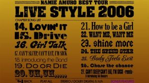 Namie Amuro Best Tour Live Style 2006's poster
