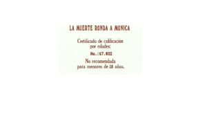 La muerte ronda a Mónica's poster