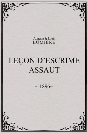 Leçon d’escrime : assaut's poster