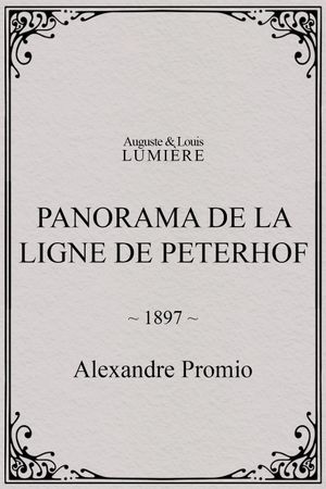 Panorama de la ligne de Peterhof's poster