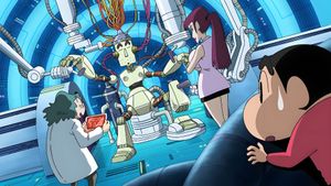 Eiga Kureyon Shinchan: Gachinko! Gyakushuu no Robotôchan's poster