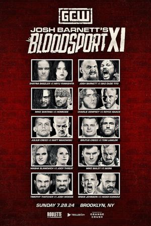 GCW Josh Barnett's Bloodsport XI's poster