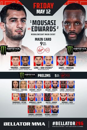 Bellator 296: Mousasi vs. Edwards's poster