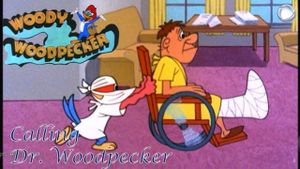 Calling Dr. Woodpecker's poster
