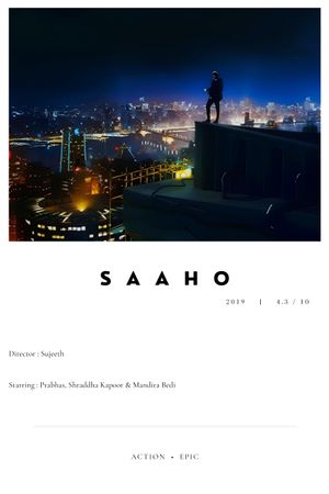 Saaho's poster