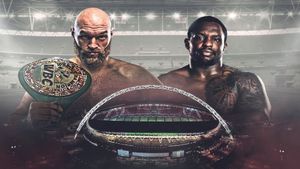 Tyson Fury vs. Dillian Whyte's poster