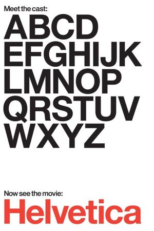 Helvetica's poster image