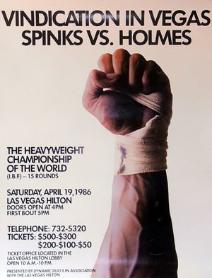 Larry Holmes vs. Michael Spinks II's poster