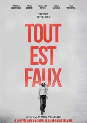 Tout est faux's poster