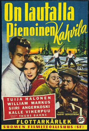 On lautalla pienoinen kahvila's poster