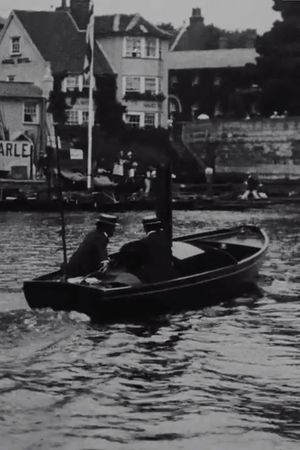 Thames River Scenery - Panorama of the Crowded River's poster