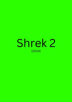 Shrek 2's poster