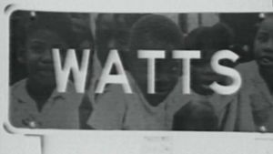 Remnants of the Watts Festival's poster
