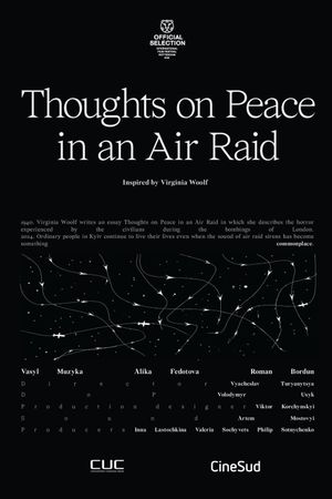 Thoughts on Peace in an Air Raid's poster