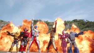 Kamen Rider Saber + Kikai Sentai Zenkaiger: Super Hero Senki's poster