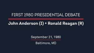 1980 First Presidential Debate's poster