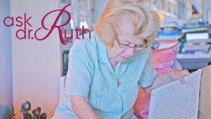 Ask Dr. Ruth's poster